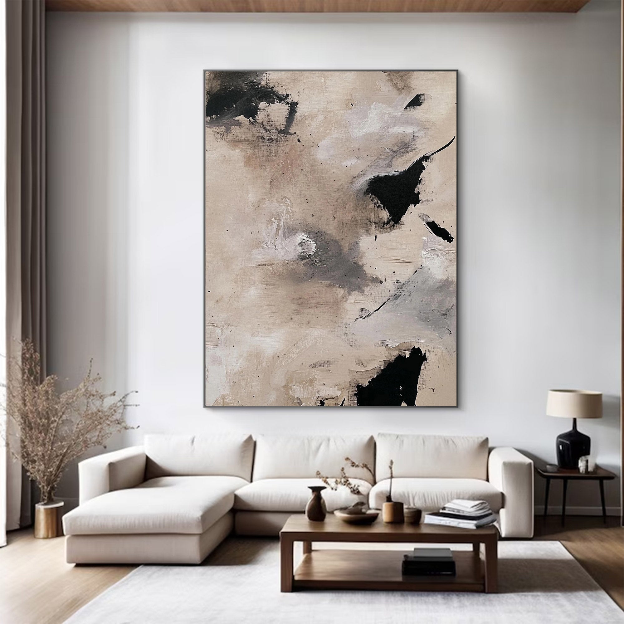 Modern Abstract Large Neutral Art | MuroArt #WG 113 - Image 5