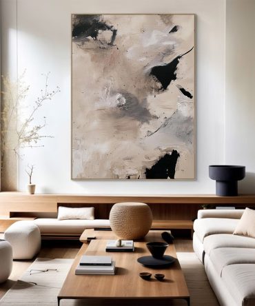 Modern Abstract Large Neutral Art | MuroArt #WG 113