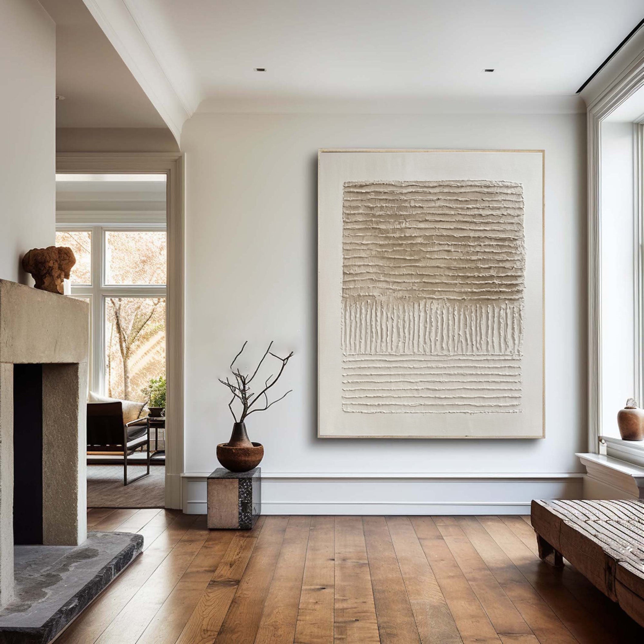 Wabi Sabi Art with Horizontal Layers and Vertical Inherent #BGA 281 - Image 3