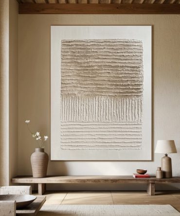 Wabi Sabi Art with Horizontal Layers and Vertical Inherent #BGA 281