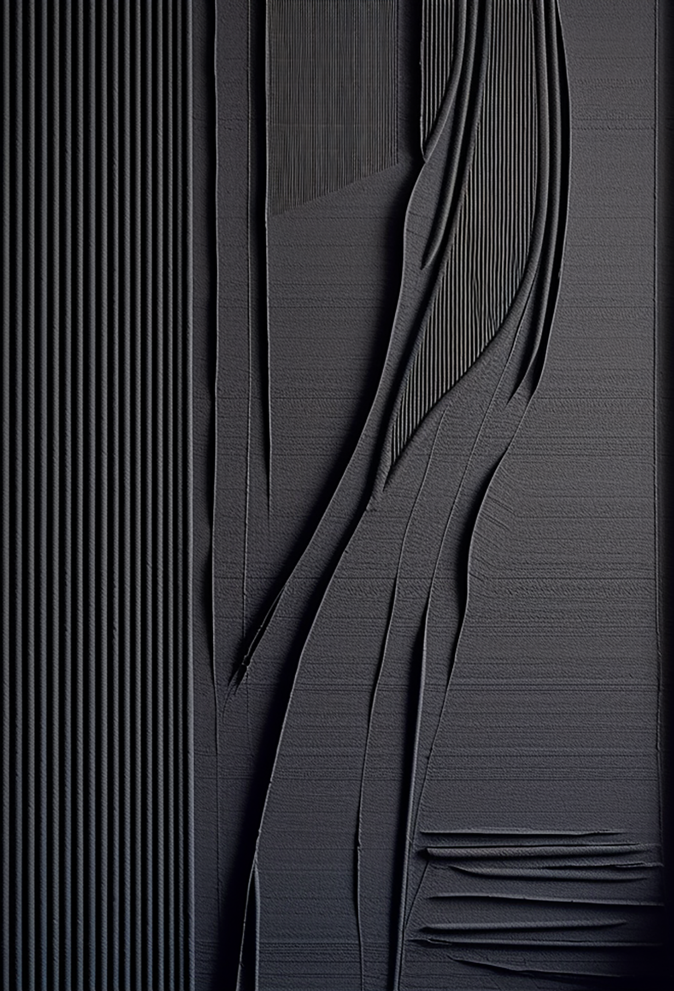 Black Minimalist Painting #BM 010 - Image 9
