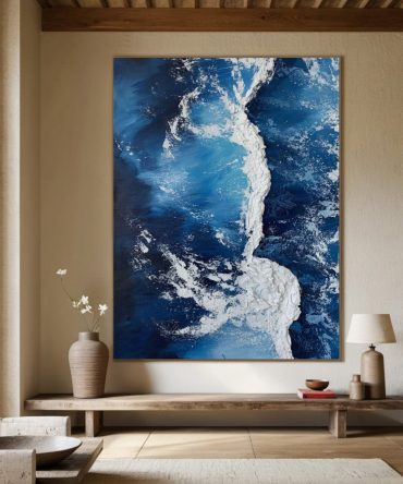 Modern 3D Texture Seascape, Dynamic Ocean Vista #BGA 259