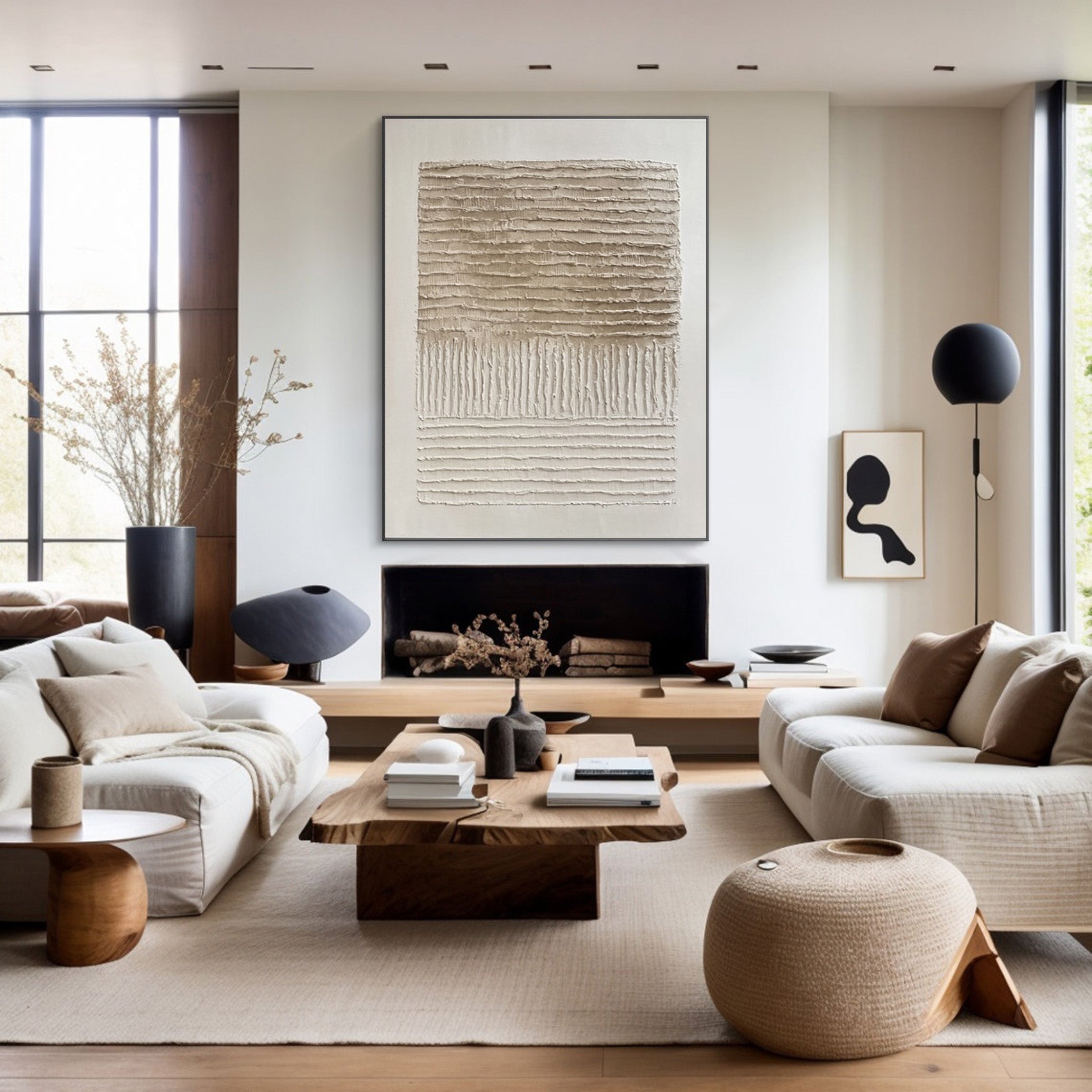 Wabi Sabi Art with Horizontal Layers and Vertical Inherent #BGA 281 - Image 7