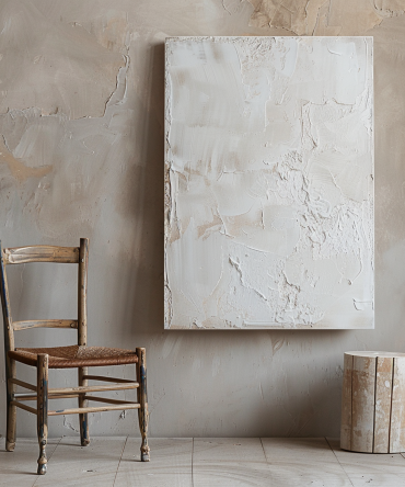 White Minimalist Painting #WM 020