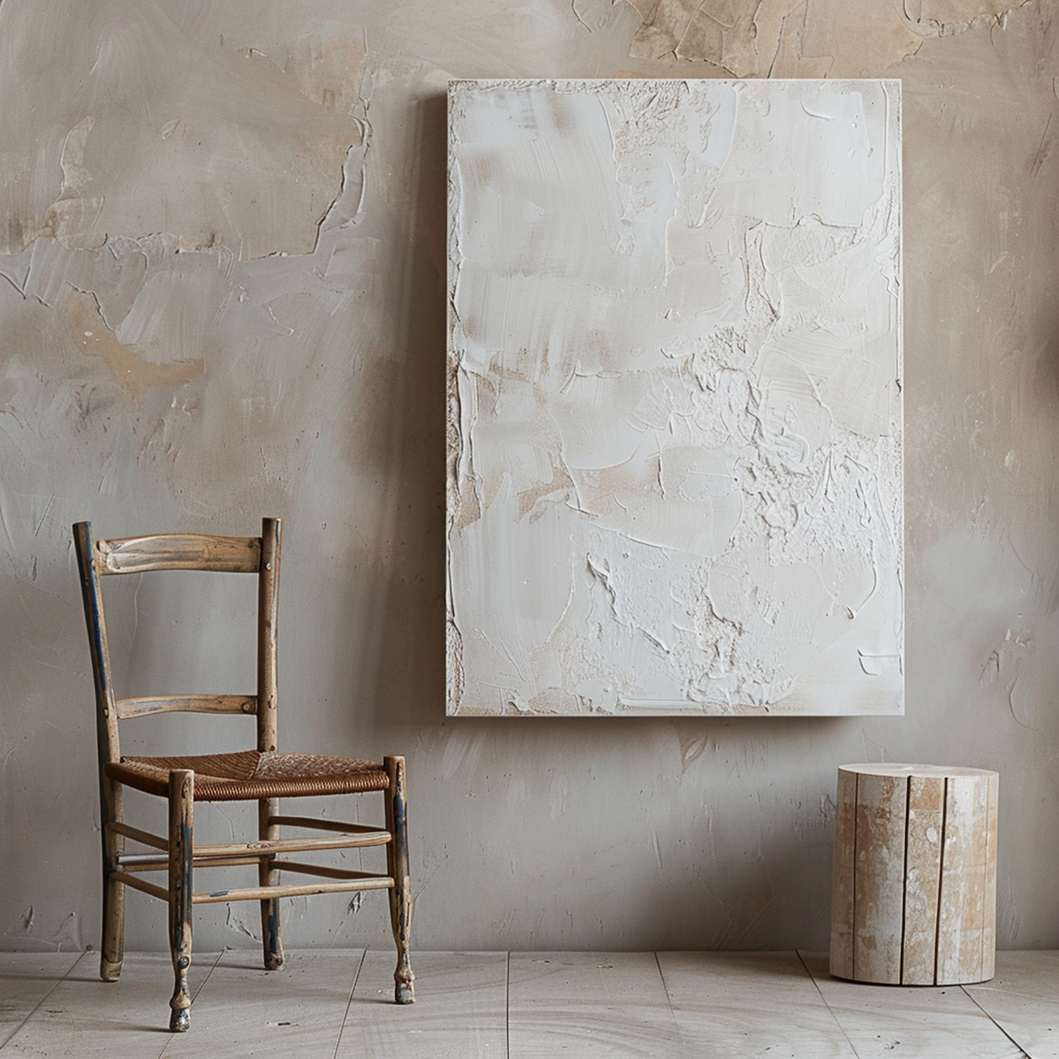 White Minimalist Painting #WM 020