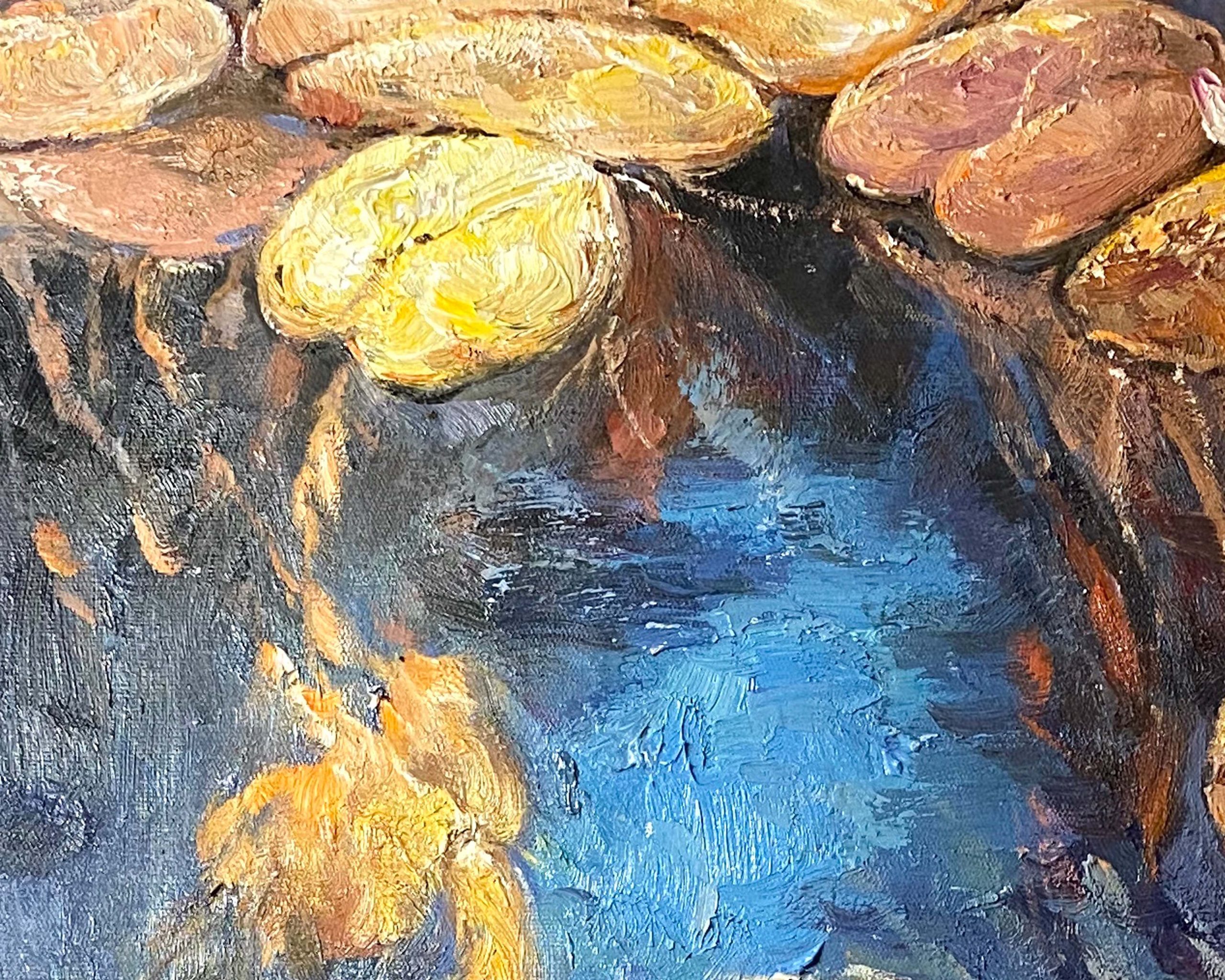 Sunlit Lily Pads, Inspired by Monet, Contemporary Art #BGA 066 - Image 4