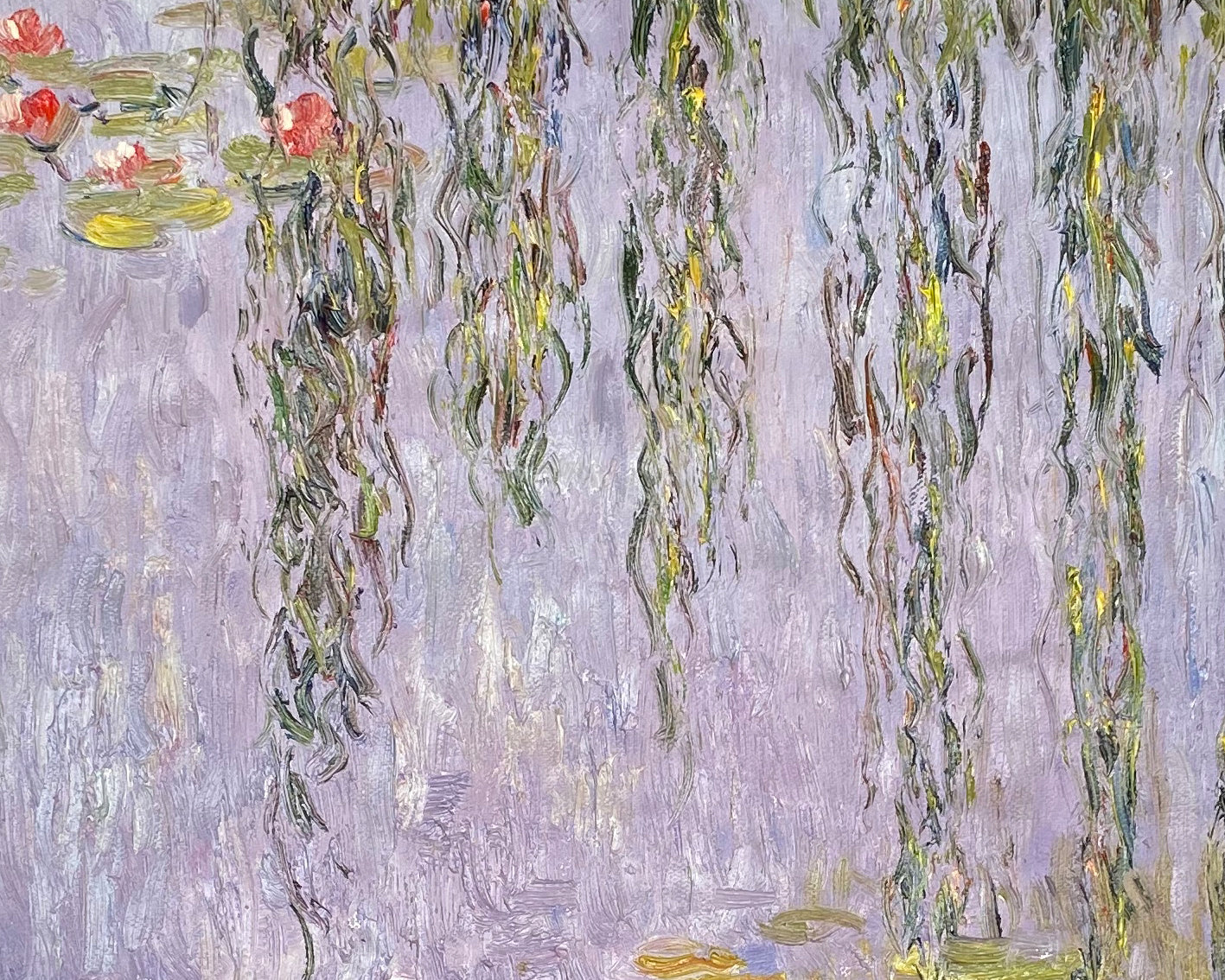 Water Lilies and Weeping Willow, Inspired by Monet #BGA 068 - Image 3