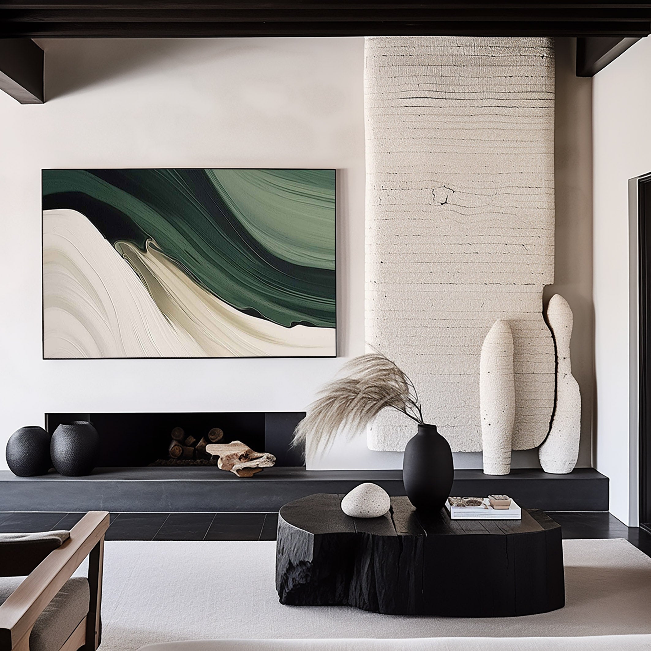 Blue & Green Abstract Painting #BGA 004 - Image 8