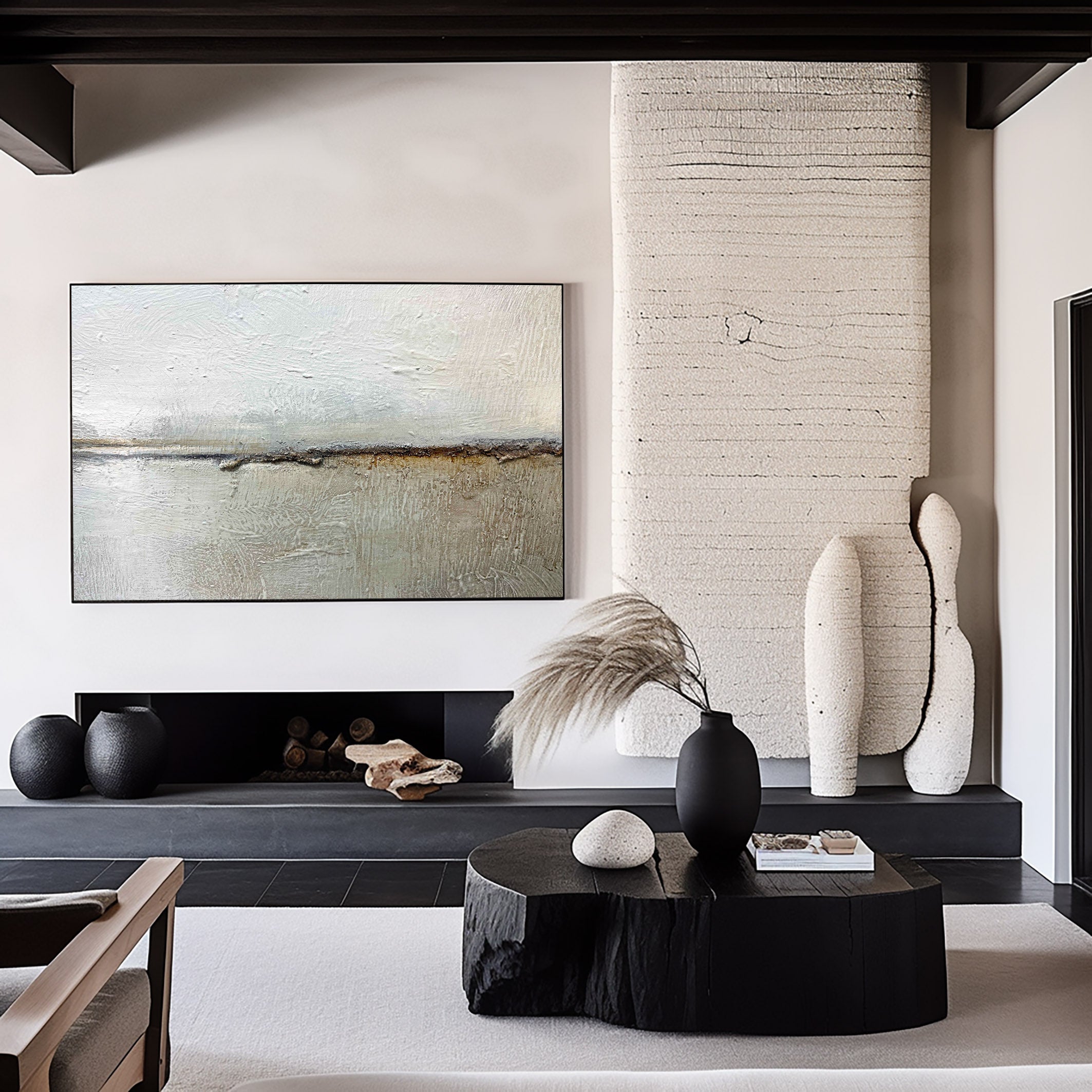 Grey Abstract Painting #GAP 009 - Image 8