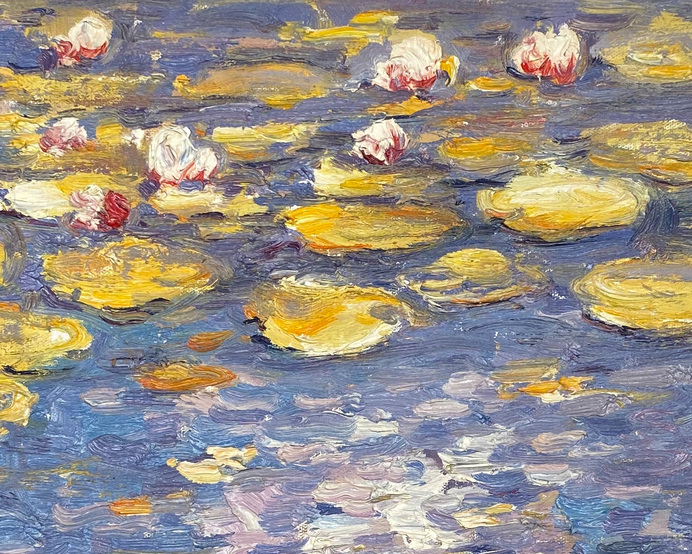 Tranquil Pond with Yellow and White Water Lilies Wall Art #BGA 069 - Image 6