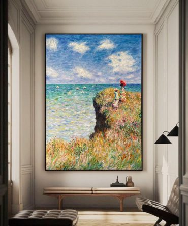 The Cliff Walk at Pourville, Inspired by Monet #BGA 174