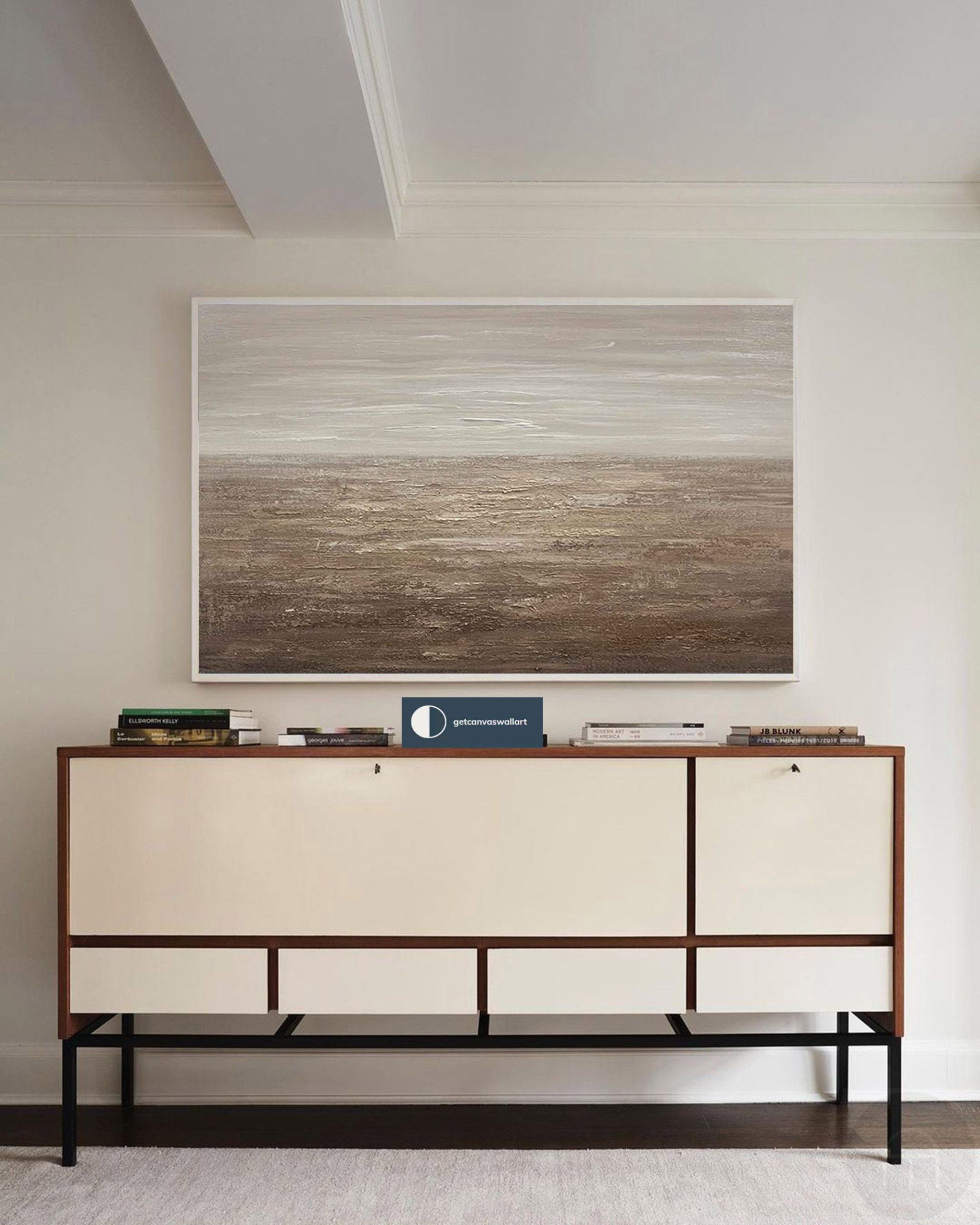 Beige & Brown Abstract Painting #BBA 013 - Image 3