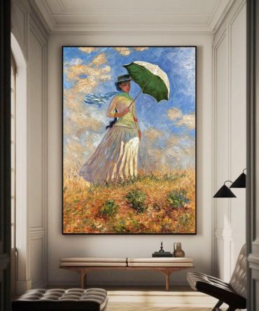 Woman with a Parasol, Inspired by Monet #BGA 177
