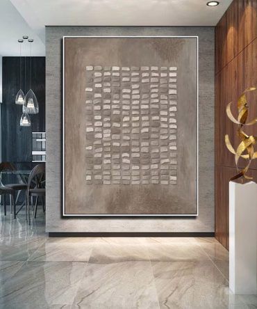 Large Abstract Textured Grid Art | MuroArt #WG 124