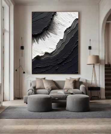 Black Minimalist Painting #BM 059