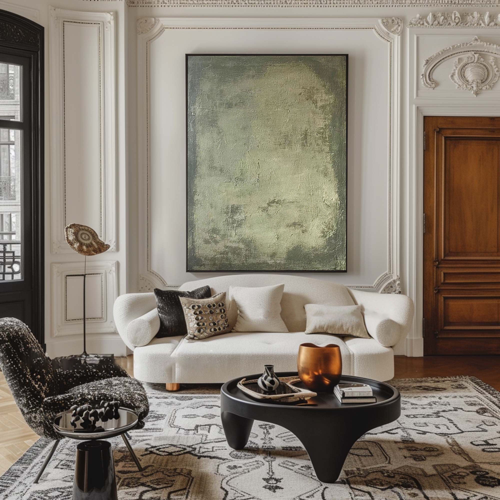 Blue & Green Abstract Painting #BGA 026 - Image 4