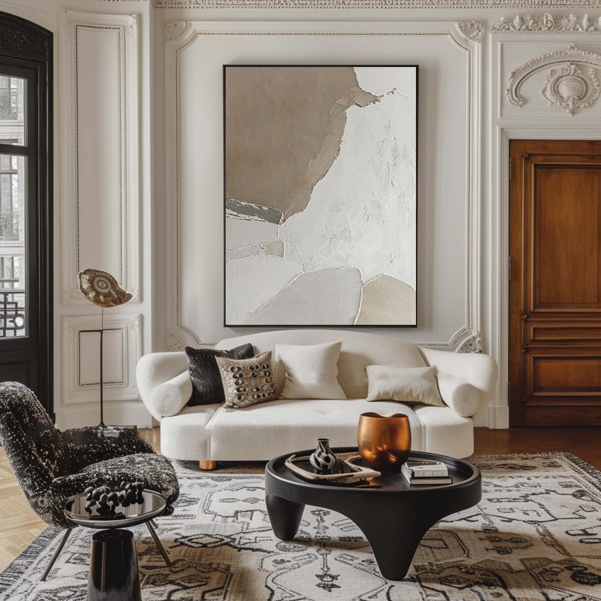 Grey Abstract Painting #GAP 011 - Image 8