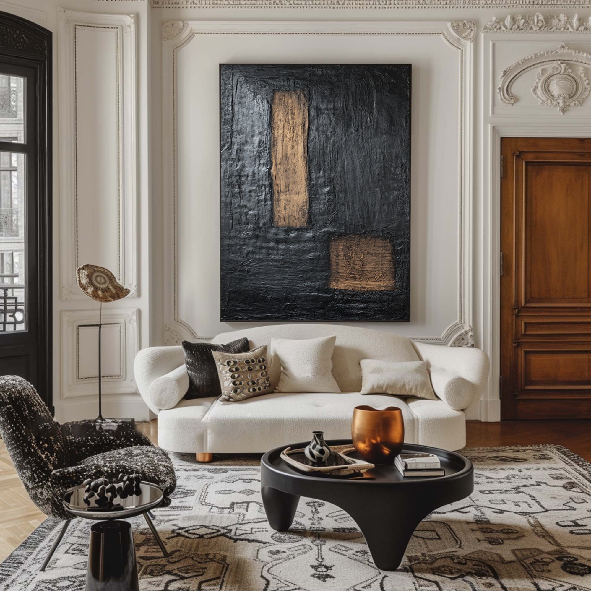 Gold and Black Artwork | Rich Textures #BBA 096 - Image 8