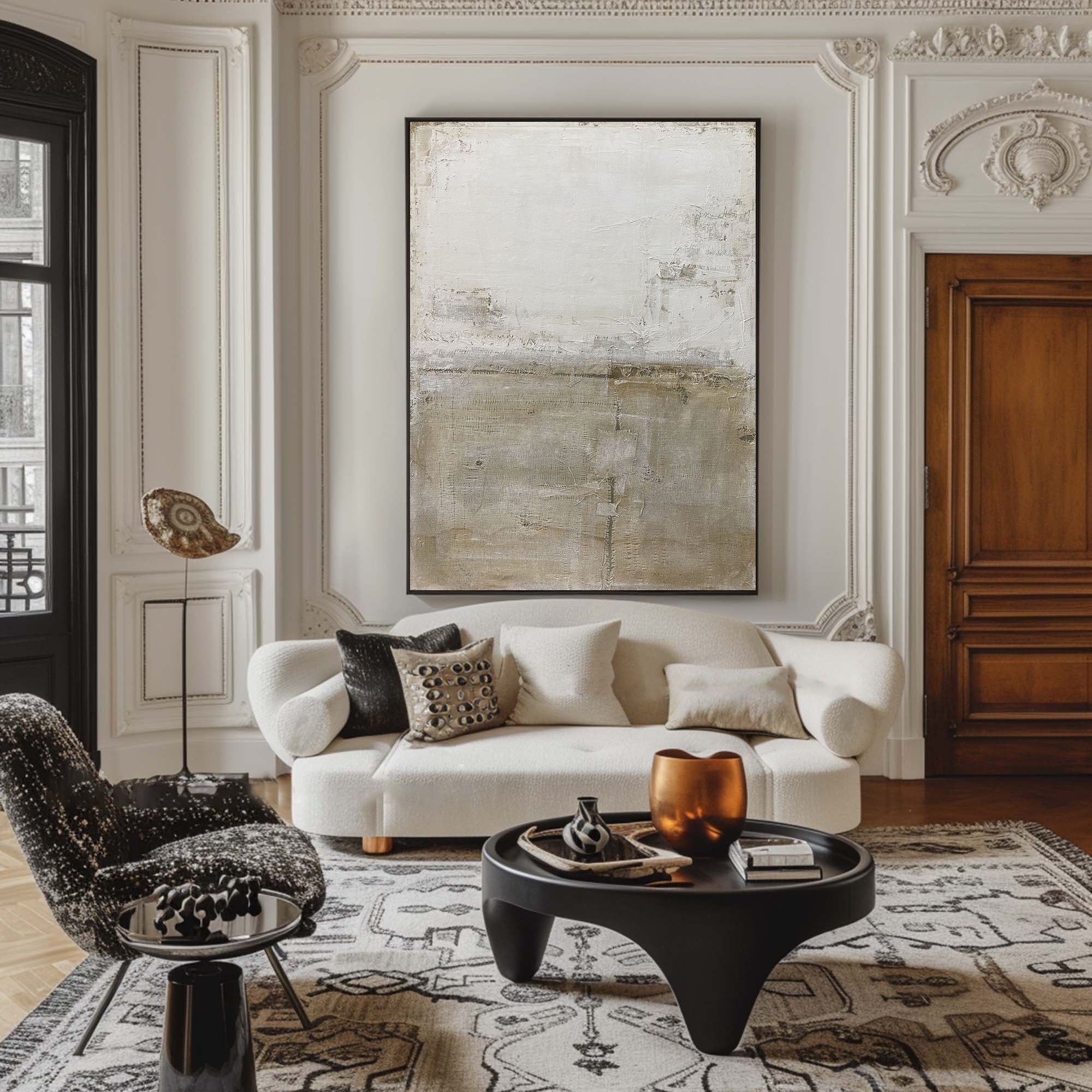 Grey Abstract Painting #GAP 012 - Image 6