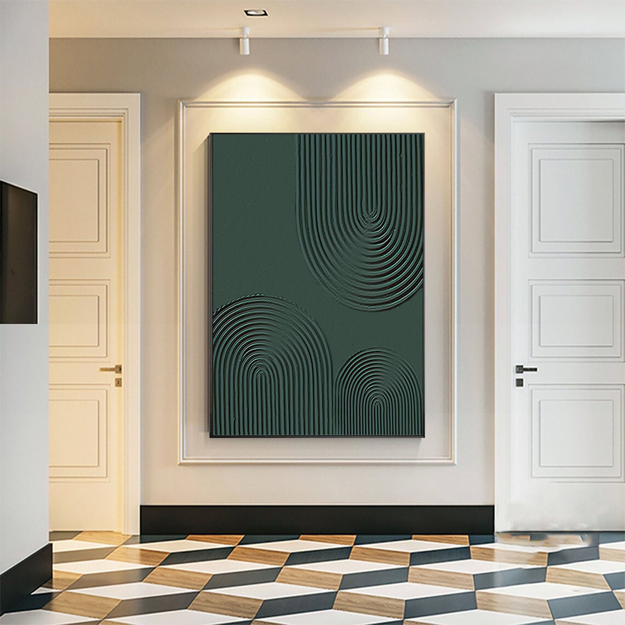 Modern Geometric Abstract Art Elegant Hallway Decoration #GM 014 - Image 3