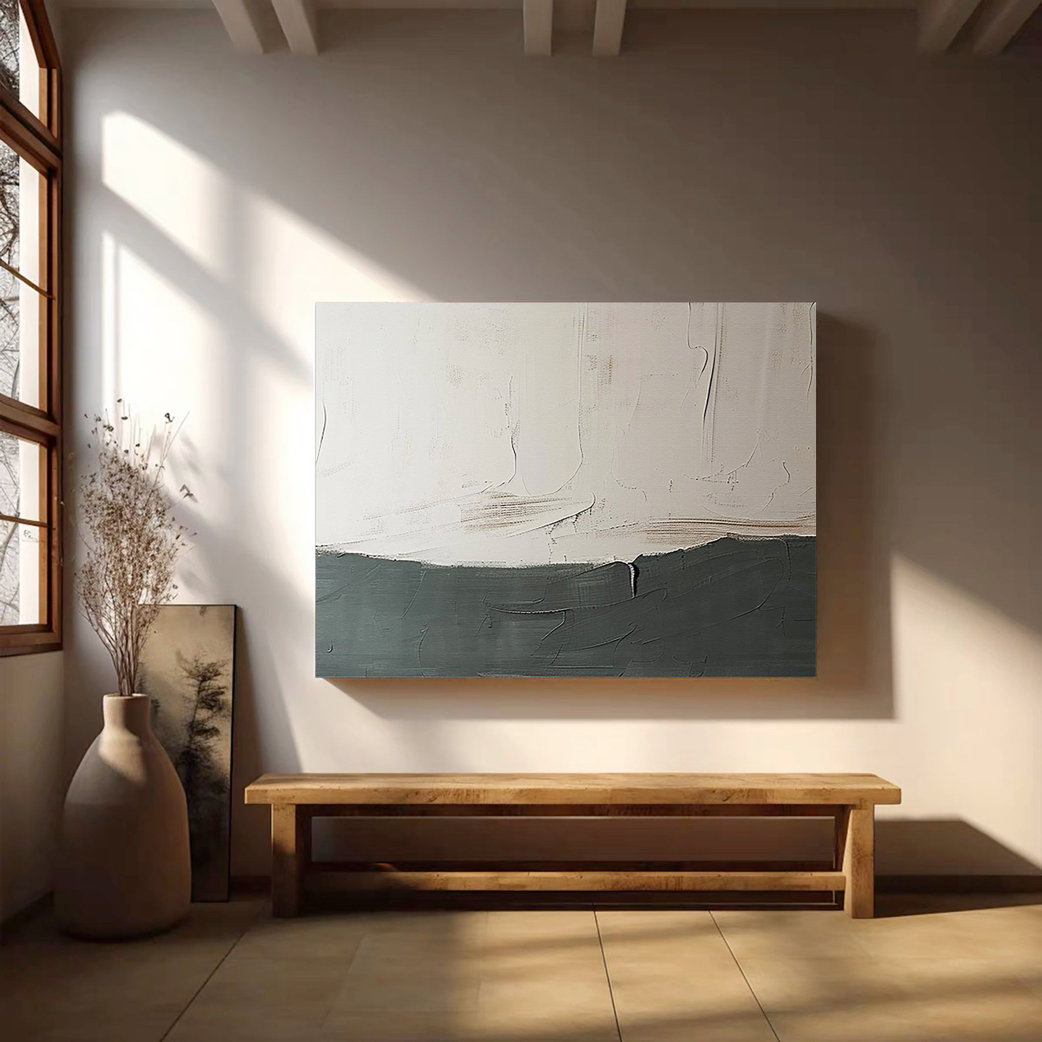 Grey Abstract Painting #GAP 002 - Image 7