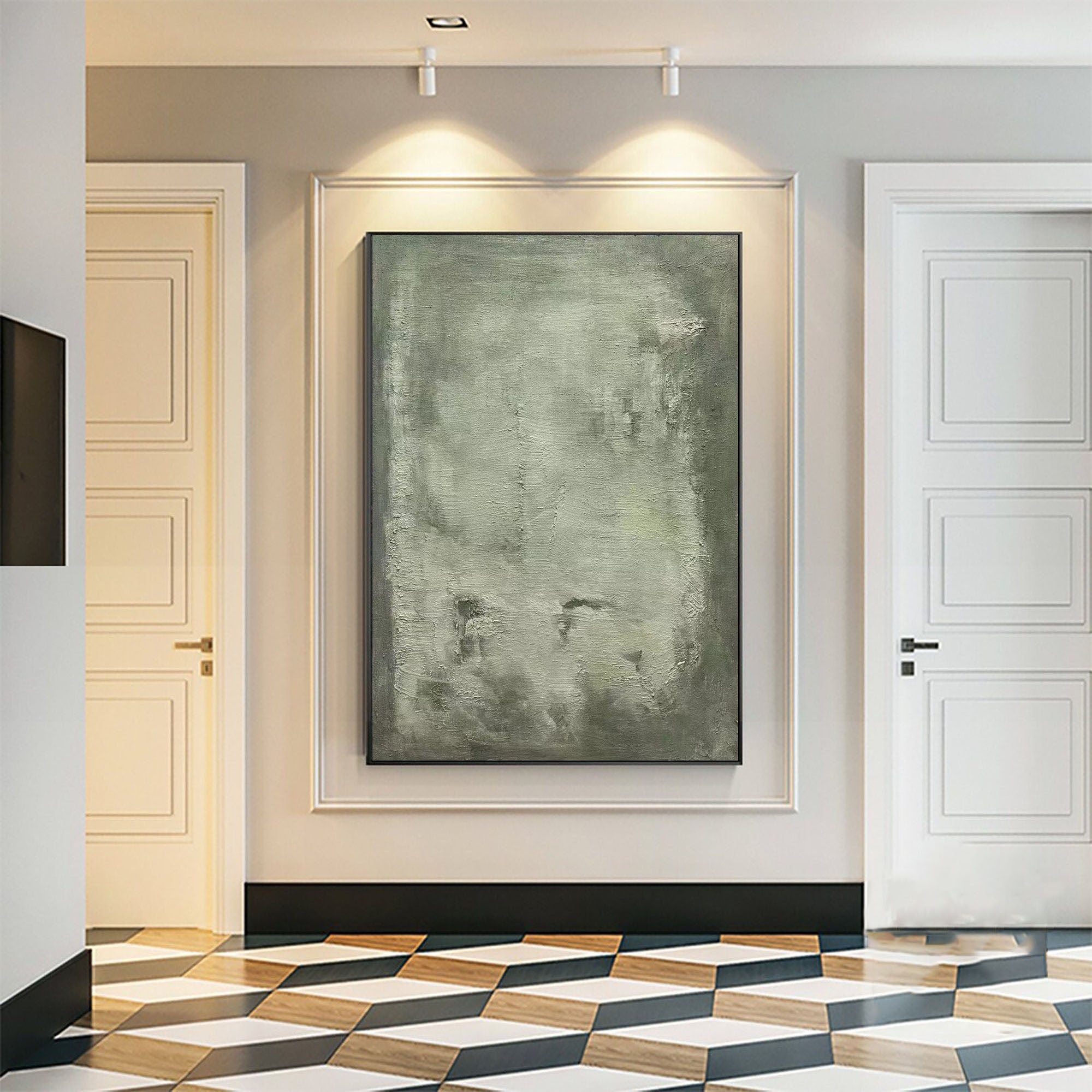 Blue & Green Abstract Painting #BGA 027 - Image 4