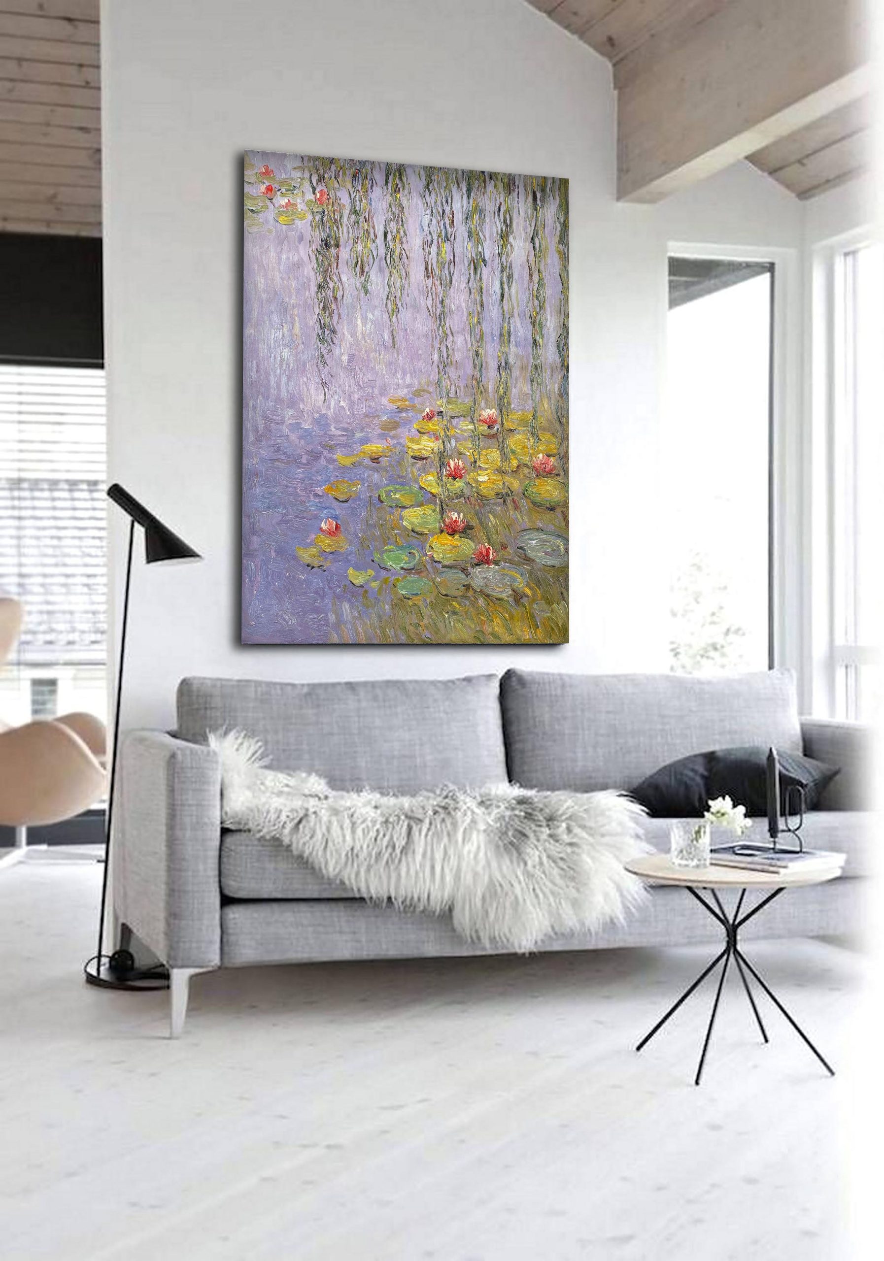 Water Lilies and Weeping Willow, Inspired by Monet #BGA 068 - Image 6