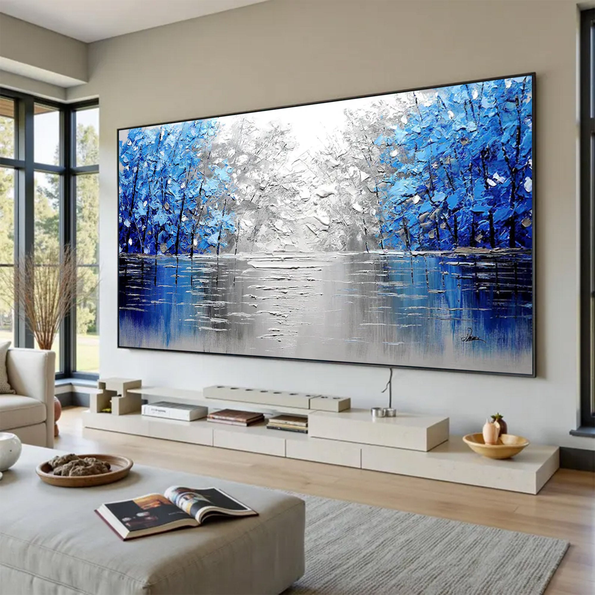 Large Contemporary Abstract Energetic Art | MuroArt #WGA 037 - Image 8