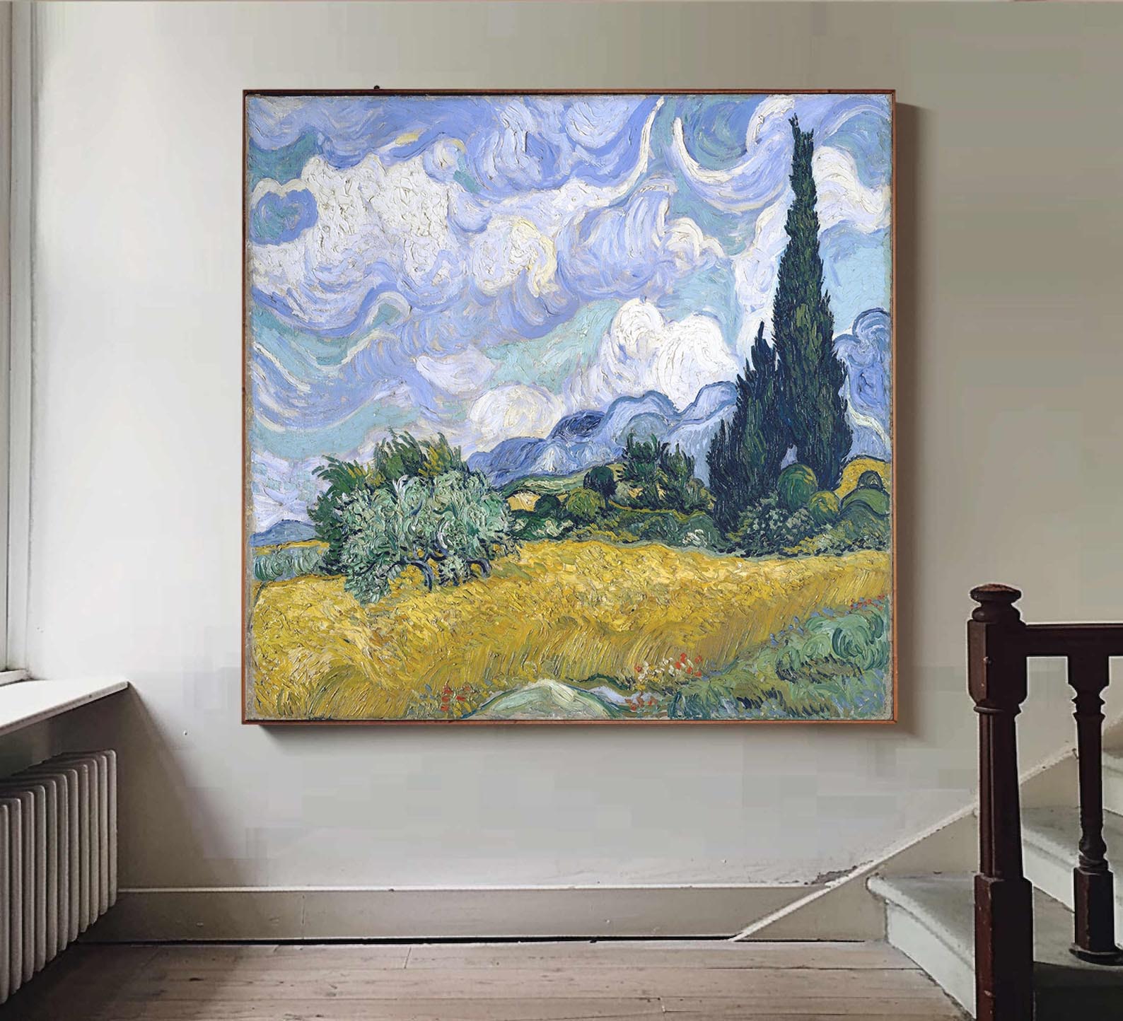 Wheat Field with Cypresses In A Brighter Hue #BGA 103 - Image 12