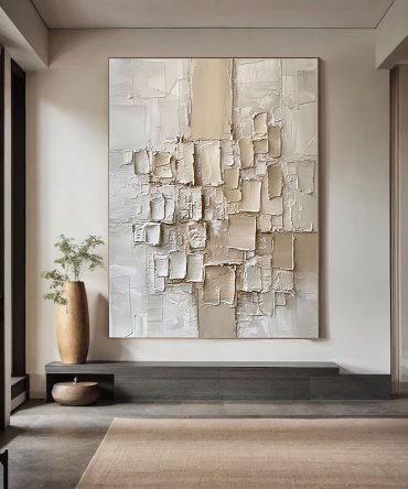 Beige & Brown Minimalist Painting #BBM 026