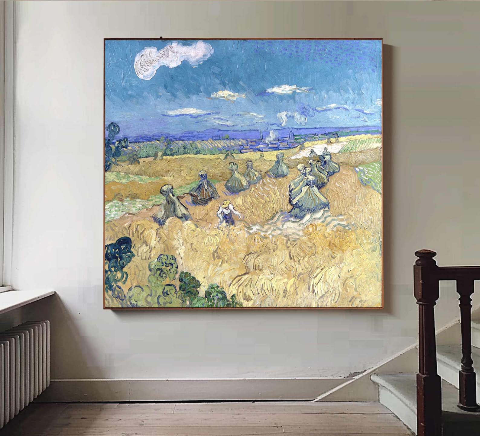 Wheat Stacks with Reaper, Vincent Van Gogh Inspired #BGA 106 - Image 11