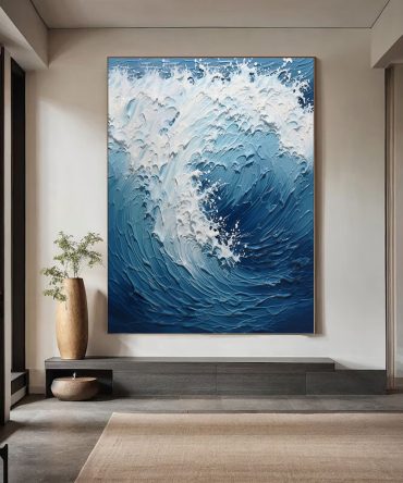 Blue & Green Minimalist Painting #BGM 044