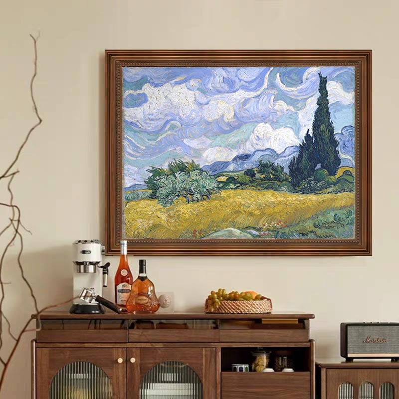 Wheat Field with Cypresses In A Brighter Hue #BGA 103 - Image 6