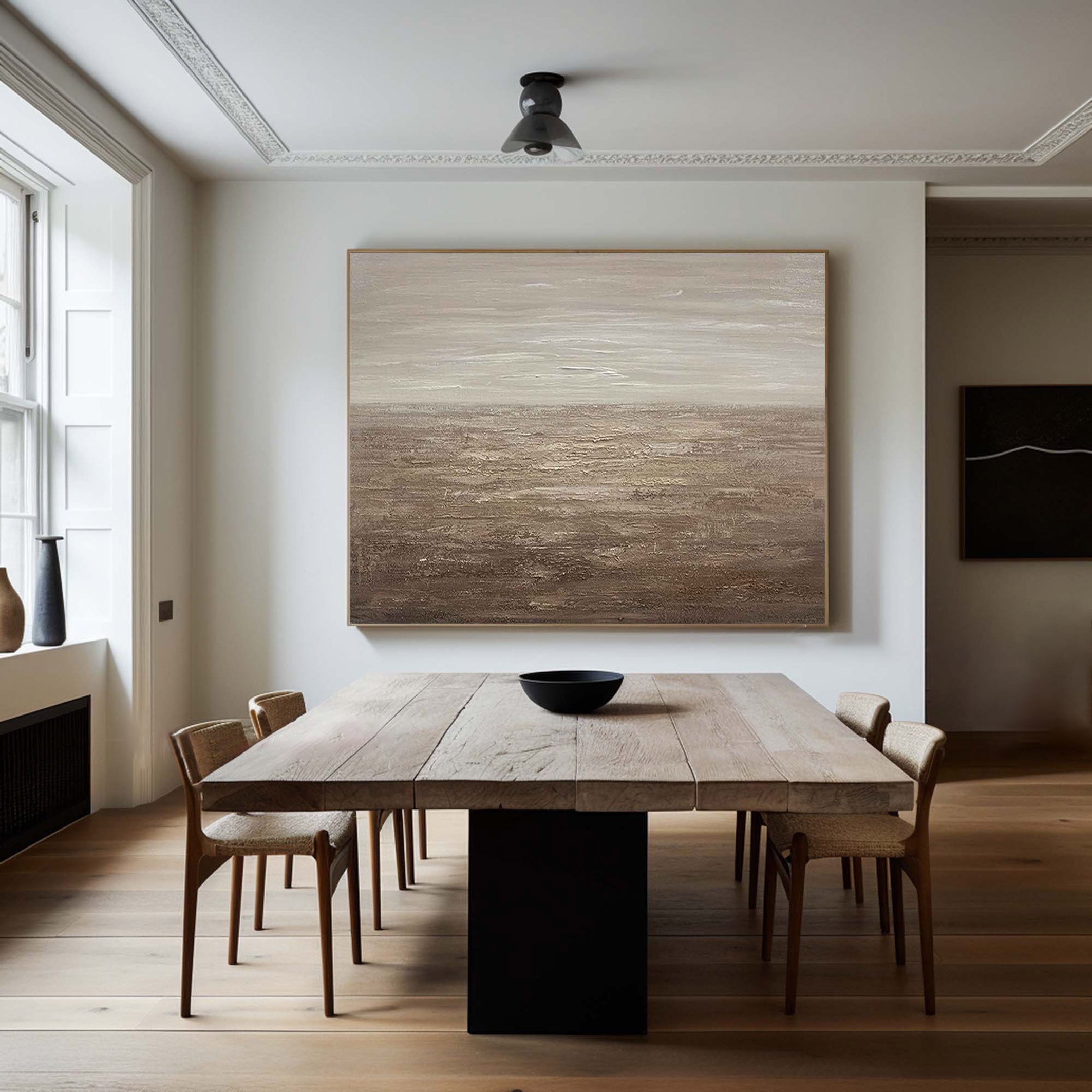 Beige & Brown Abstract Painting #BBA 013 - Image 4