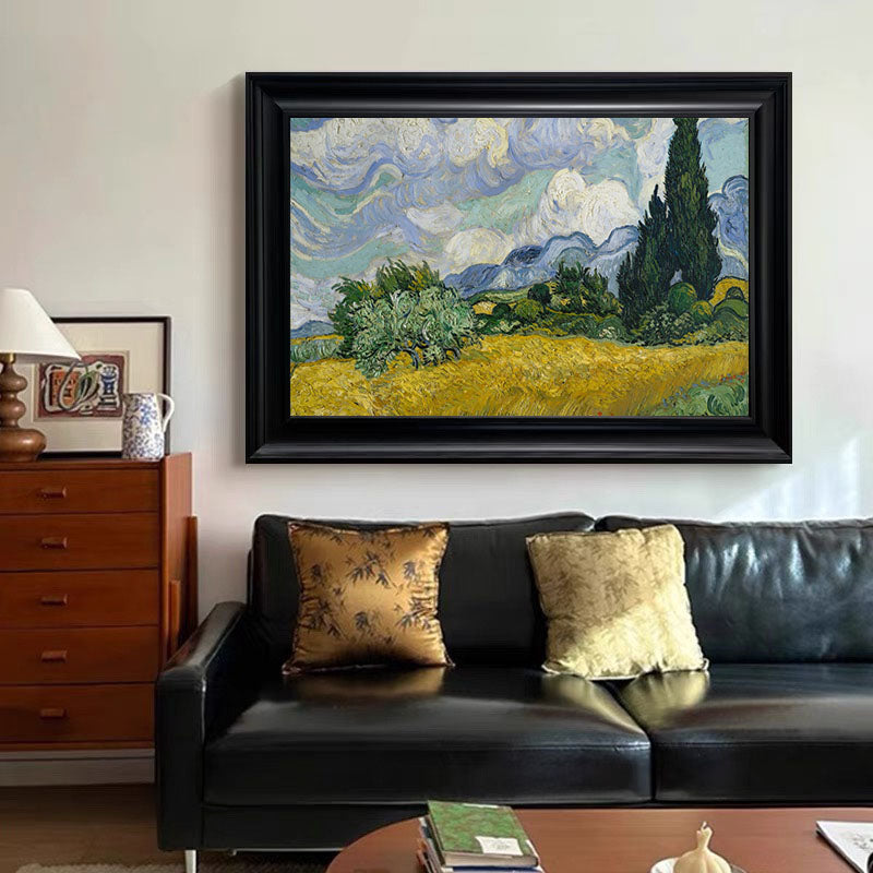 Wheat Field with Cypresses, Van Gogh Inspired Wall Art #BGA 108 - Image 3