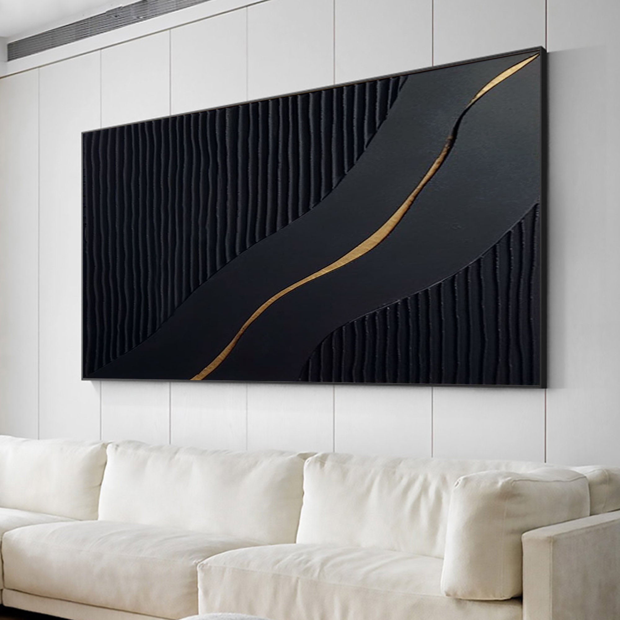 Black Minimalist Painting #BM 067 - Image 3