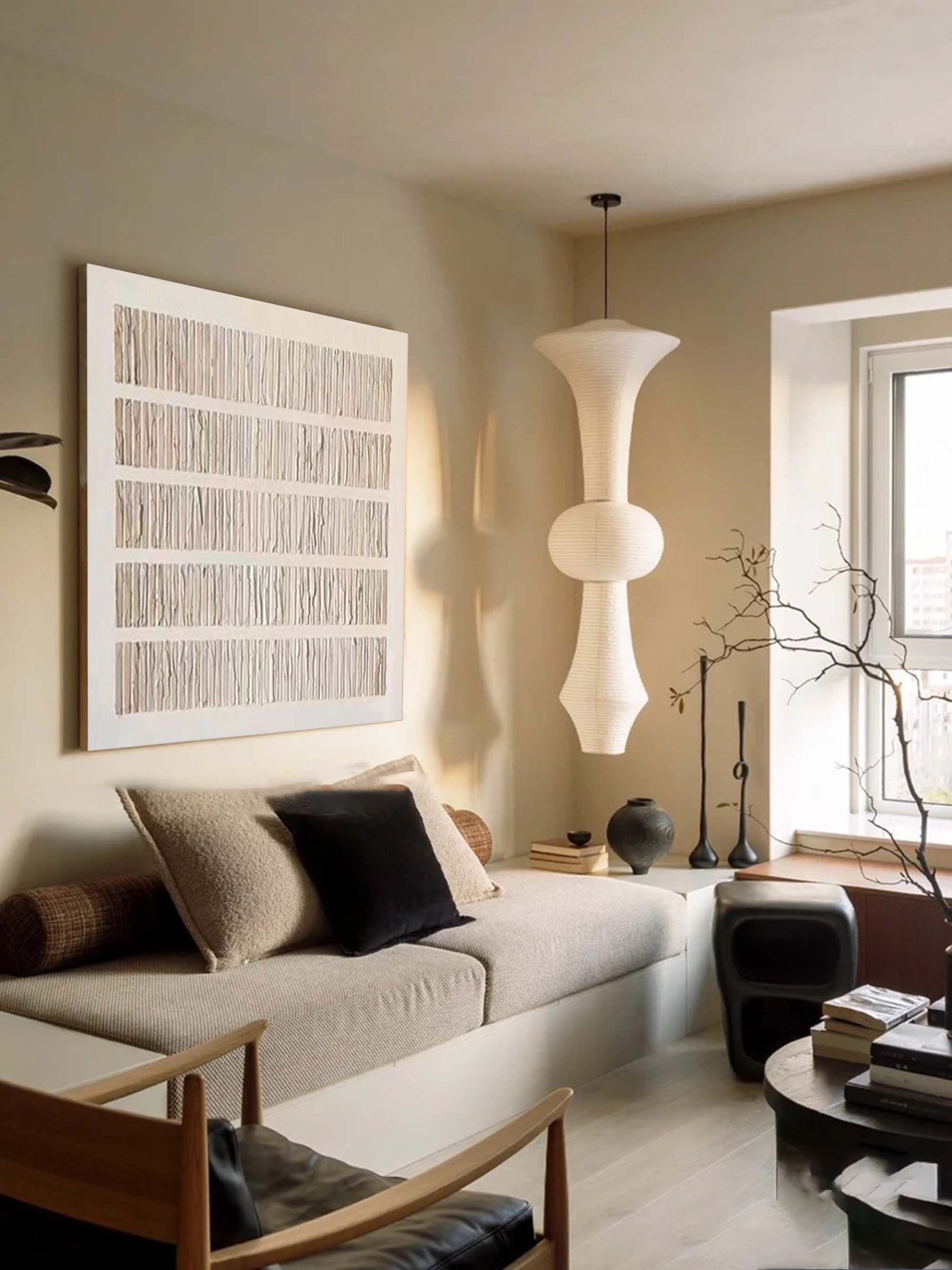 Beige & Brown Abstract Painting #BBA 043 - Image 8