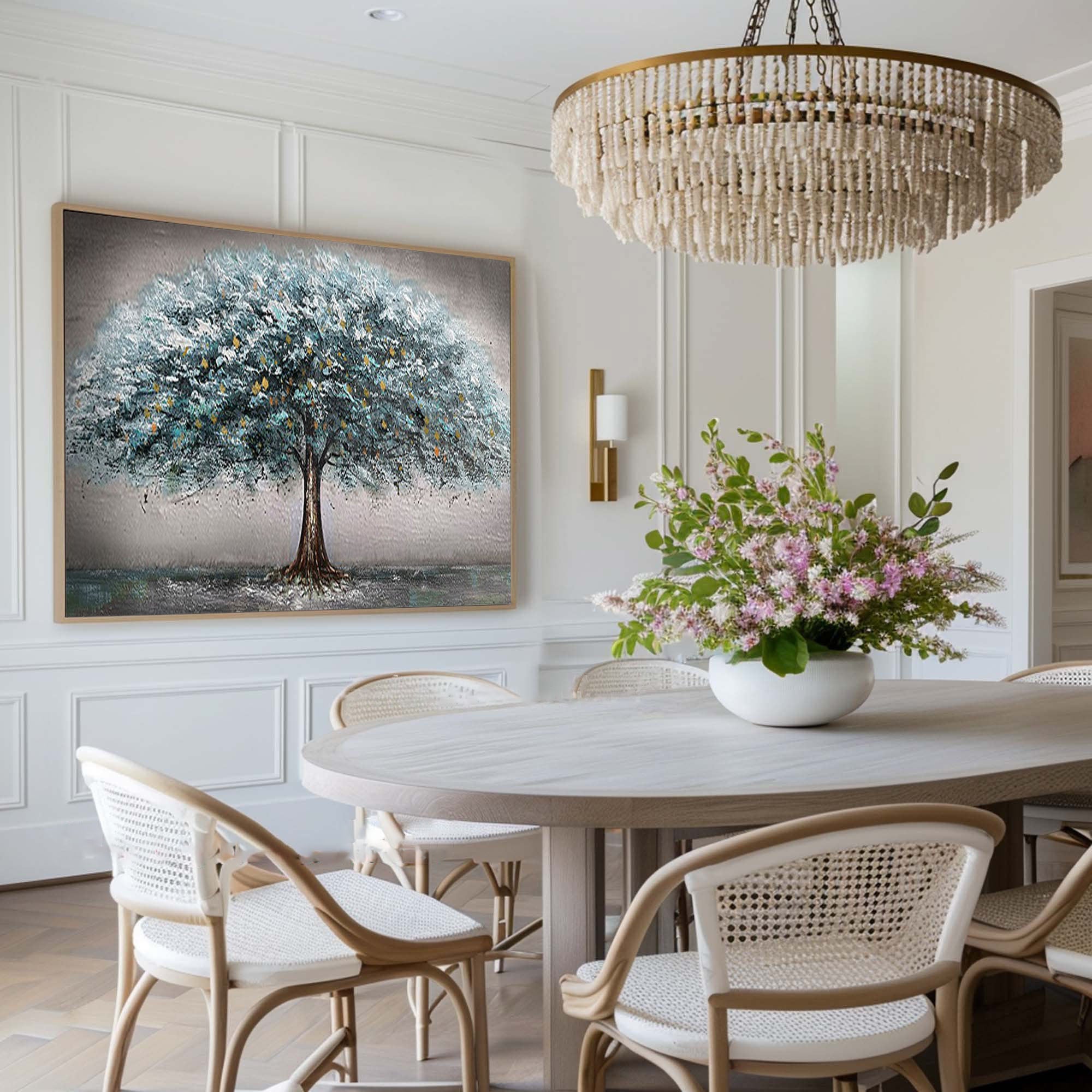 Blue & Green Minimalist Painting #BGM 038 - Image 4