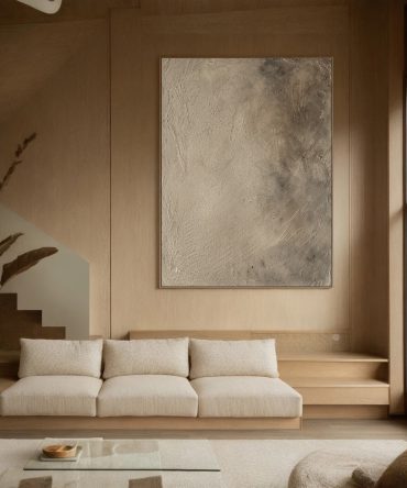 Beige & Brown Abstract Painting #BBA 035