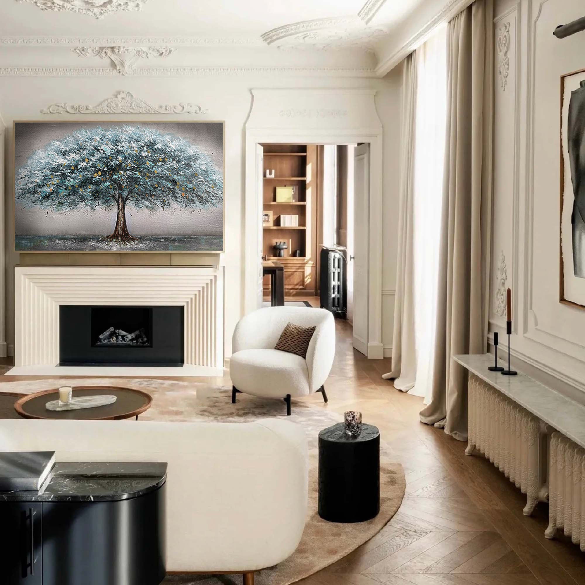 Blue & Green Minimalist Painting #BGM 038 - Image 5