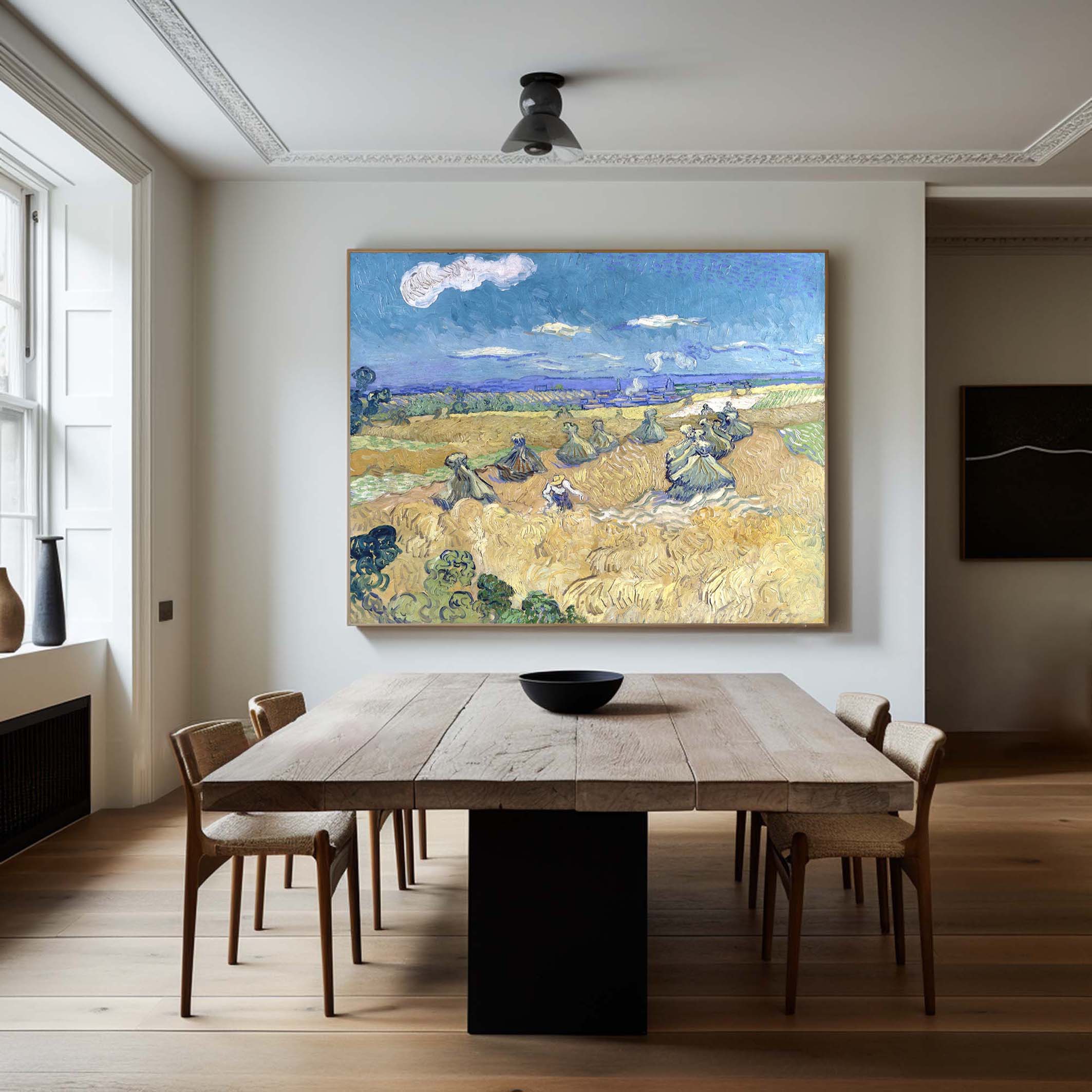 Wheat Stacks with Reaper, Vincent Van Gogh Inspired #BGA 106 - Image 12