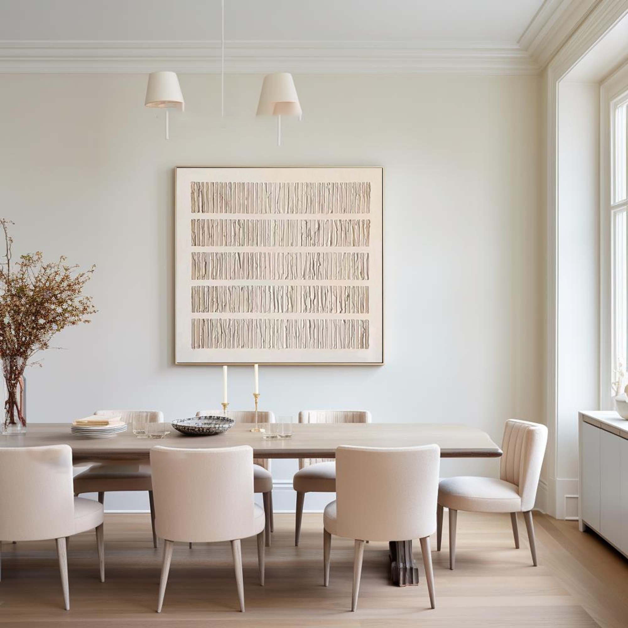 Beige & Brown Abstract Painting #BBA 043 - Image 2