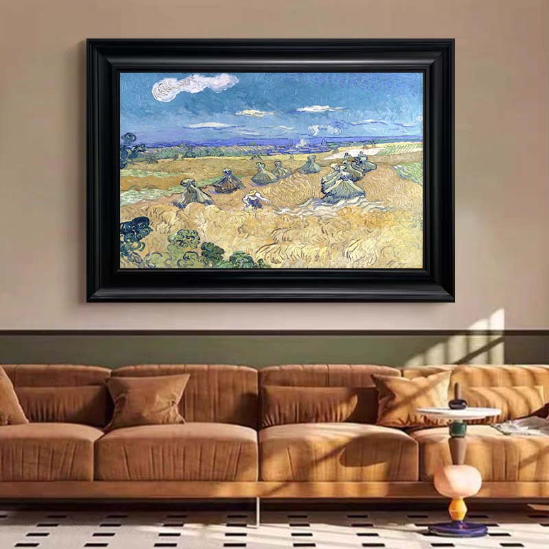 Wheat Stacks with Reaper, Vincent Van Gogh Inspired #BGA 106 - Image 6