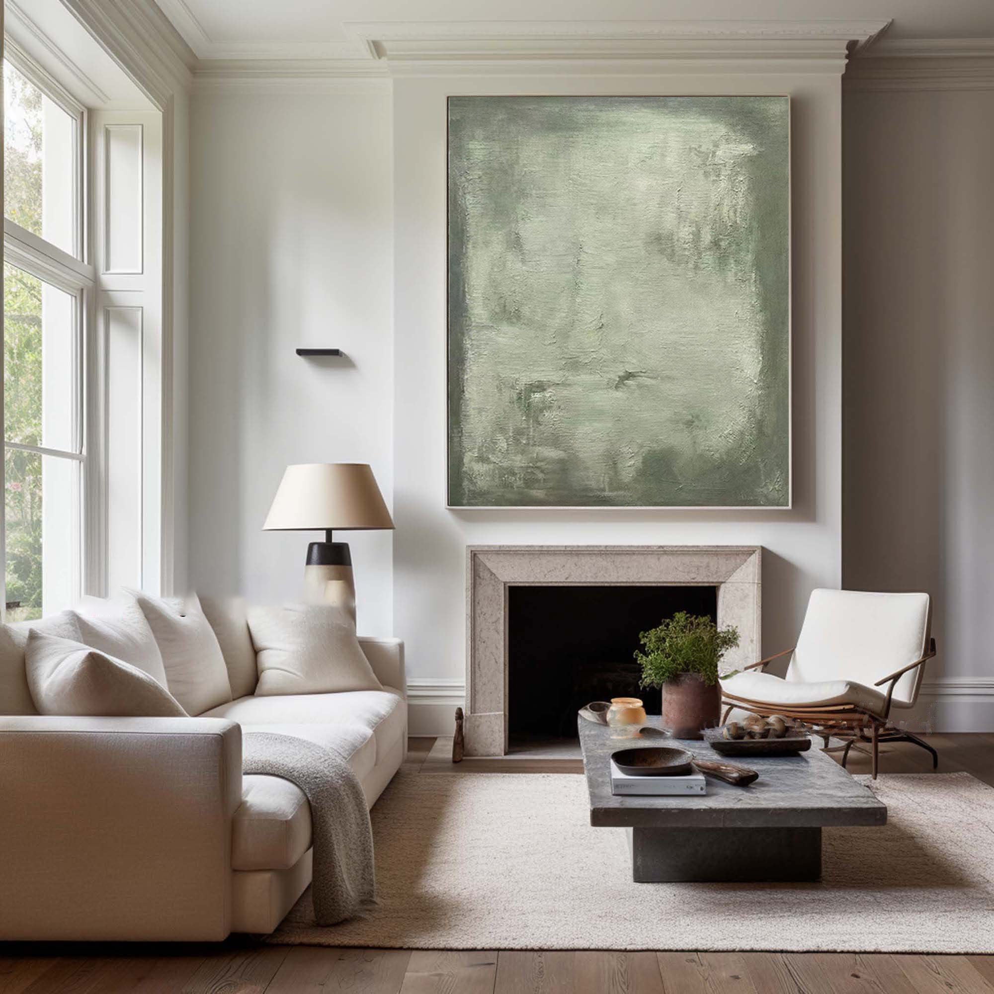 Blue & Green Abstract Painting #BGA 027 - Image 6