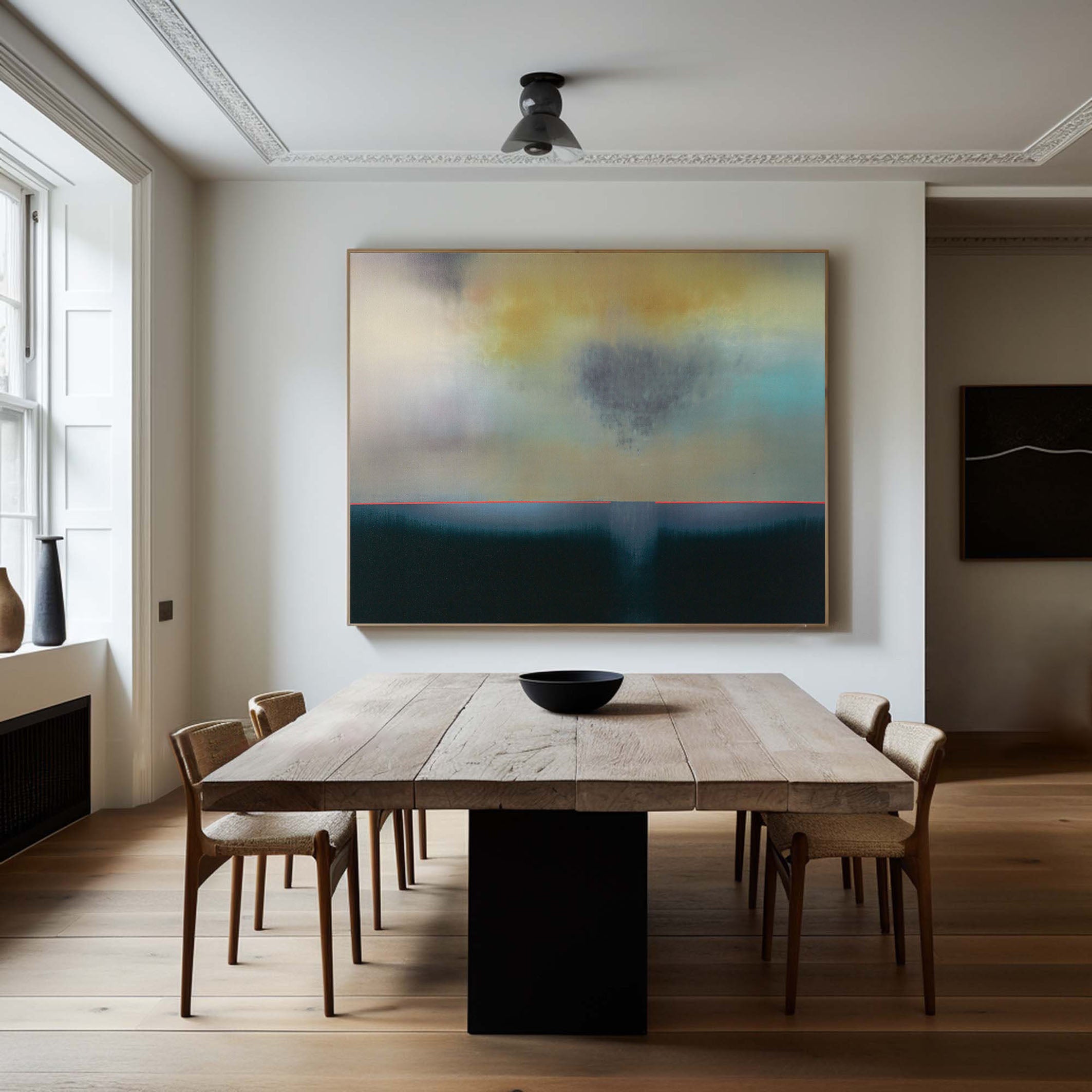 Subtle Color Layering, Abstract Horizon with Neutral Tones #BGA 122 - Image 6