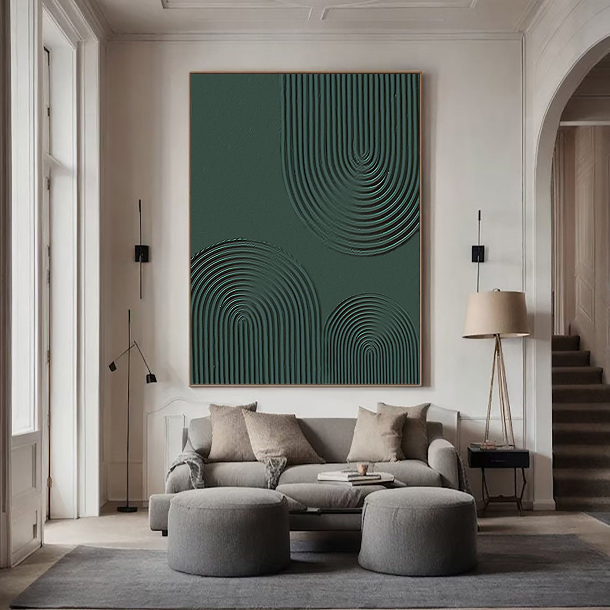 Modern Geometric Abstract Art Elegant Hallway Decoration #GM 014 - Image 6