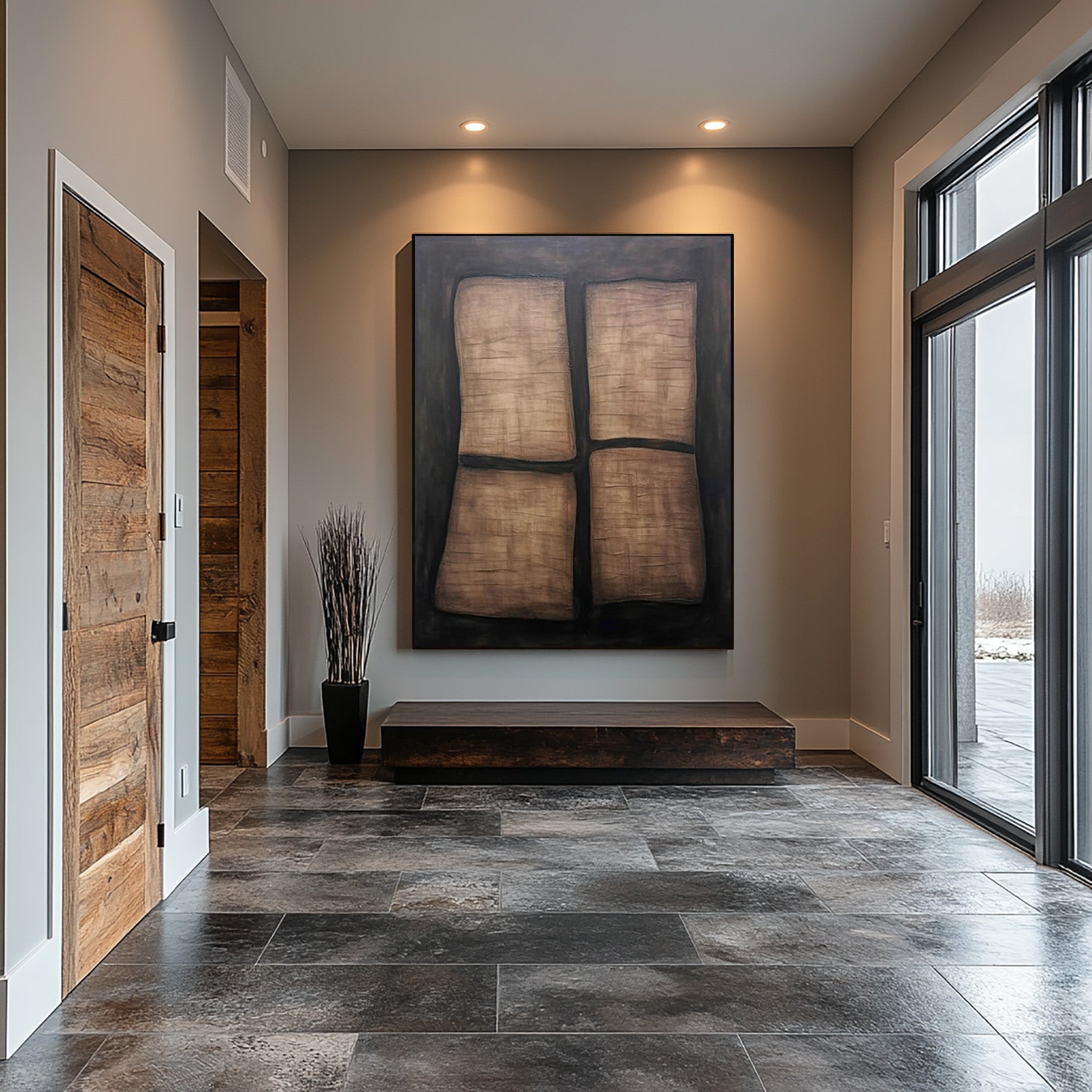 Handmade Abstract Wall Art | Unique Earth Tones #BBA 098 - Image 4