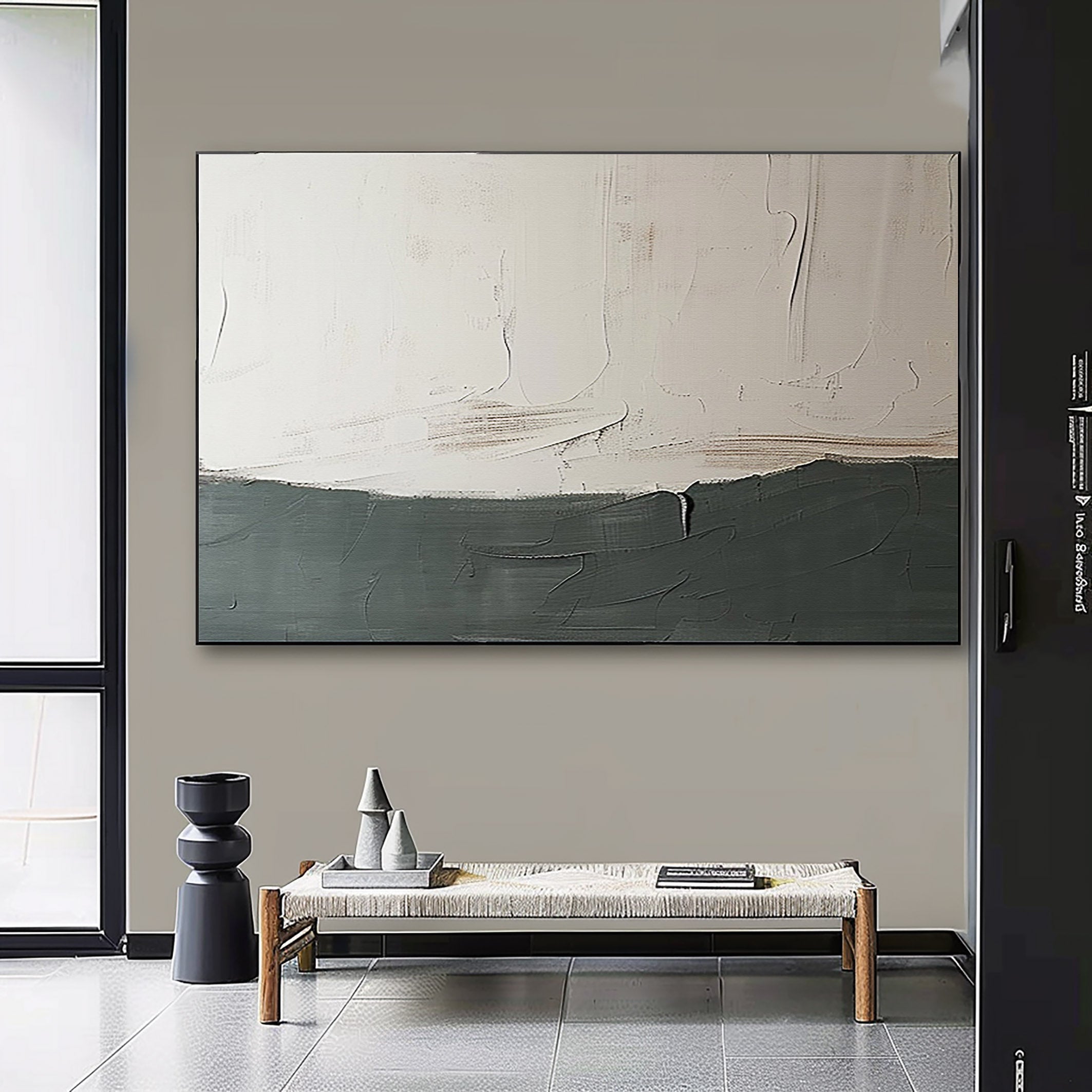 Grey Abstract Painting #GAP 002 - Image 4