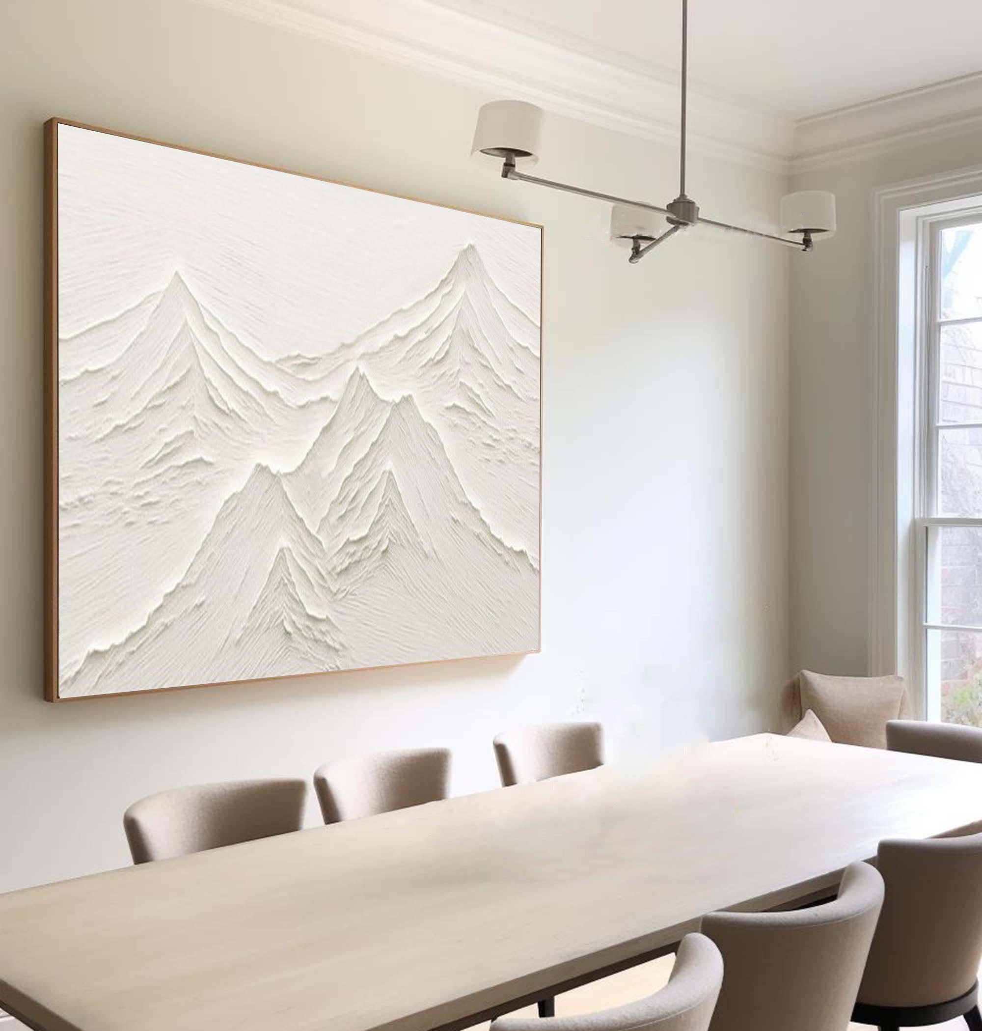 White Minimalist Painting #WM 028 - Image 6