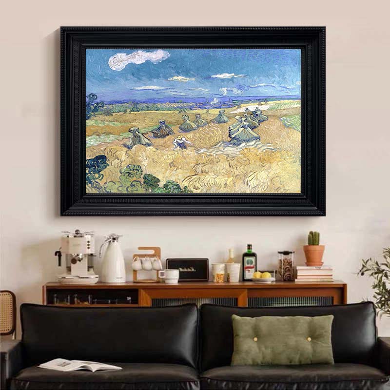 Wheat Stacks with Reaper, Vincent Van Gogh Inspired #BGA 106 - Image 7